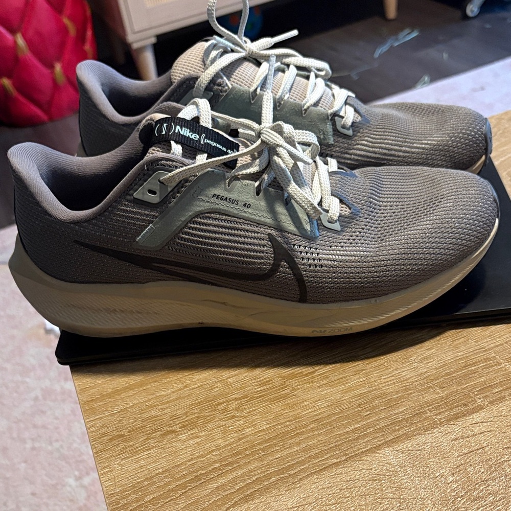 Nike Men's Gray Pegasus 40 Running Shoes